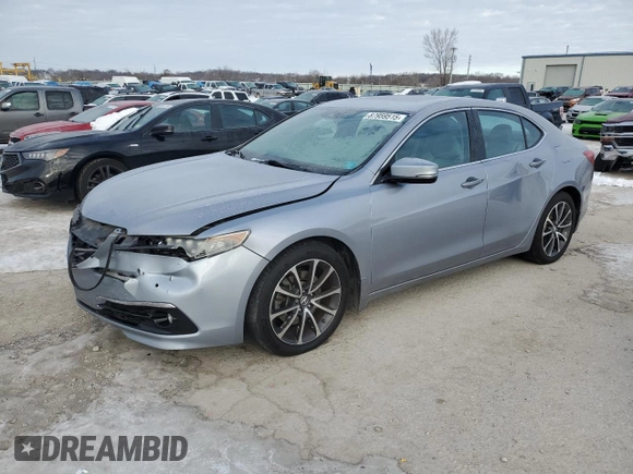 2015 Acura TLX Advance z VIN 19UUB3F77FA005007, wystawiony jako Copart lot #87959515 z przebiegiem 112 210 mil mil oraz Szkoda całkowita • Salvage title. Historia ofert i sprzedaży dostępna na DreamBid. Obrazek 1.
