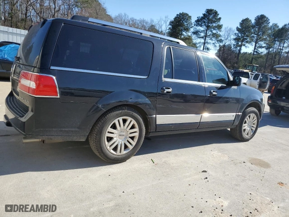 2012 Lincoln Navigator L with VIN 5LMJJ3J51CEL08176, listed as a Copart auction lot 43730235 with 169,332 mi miles and Salvage Title. Bid and sale history available at carsss.com. Image 3.