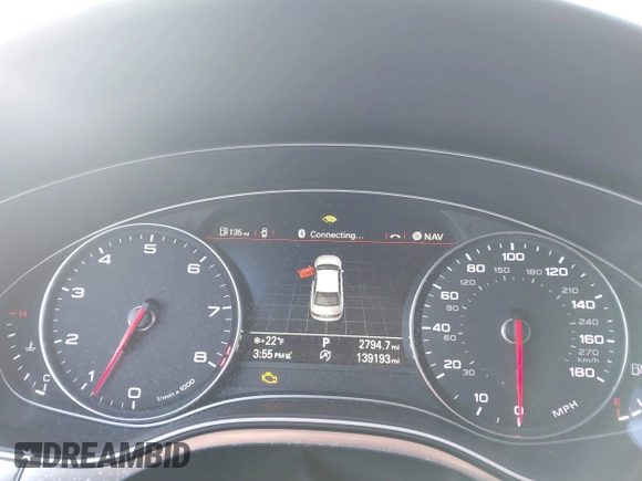 2014 Audi A6 Prestige with VIN WAUHGAFC4EN073806, listed as a IAAI auction lot 41315343 with 139,193 mi miles and . Bid and sale history available at DreamBid. Image 7.