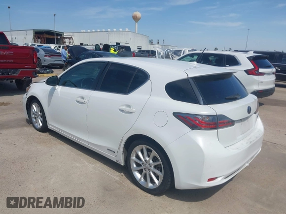 2012 Lexus CT CT 200h with VIN JTHKD5BH6C2094938, listed as a IAAI auction lot 41823429 with 164,485 mi miles and . Bid and sale history available at carsss.com. Image 3.