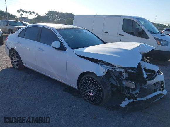 2024 Mercedes-Benz C 300 with VIN W1KAF4GB7RR228867, listed as a IAAI auction lot 41404529 with 9,056 mi miles and . Bid and sale history available at DreamBid. Image 1.