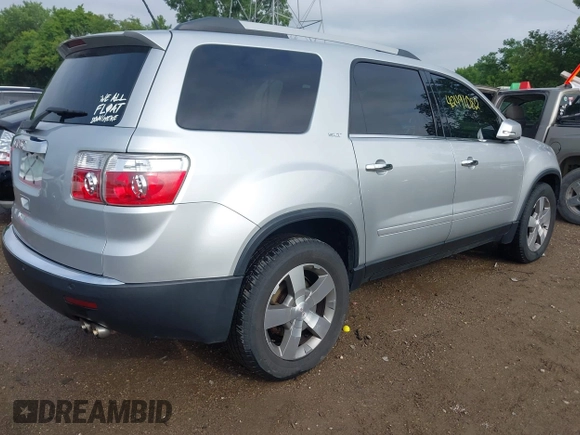 2011 GMC Acadia SLT1 with VIN 1GKKRRED9BJ359086, listed as a IAAI auction lot 42491082 with 177,288 mi miles and . Bid and sale history available at DreamBid. Image 4.