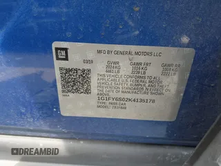 2019 Chevrolet Bolt EV LT z VIN 1G1FY6S02K4135178, wystawiony jako IAAI lot #42419494 z przebiegiem 60 115 mil mil oraz . Historia ofert i sprzedaży dostępna na DreamBid. Obrazek 9.