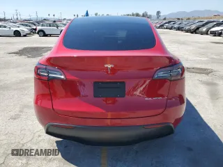 2021 Tesla Model Y Long Range with VIN 5YJYGDEE0MF217761, listed as a Copart auction lot 56525075 with 72,751 mi miles and Salvage Title. Bid and sale history available at DreamBid. Image 6.