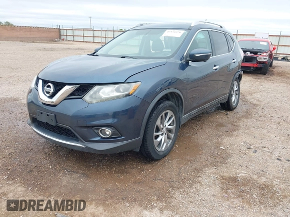 2015 Nissan Rogue SL z VIN 5N1AT2MV9FC897741, wystawiony jako IAAI lot #42151076 z przebiegiem 124 466 mil mil oraz . Historia ofert i sprzedaży dostępna na DreamBid. Obrazek 2.