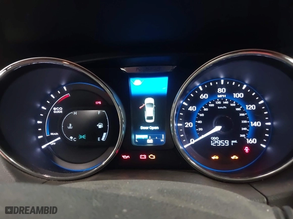 2013 Hyundai Sonata Hybrid Limited with VIN KMHEC4A48DA100753, listed as a IAAI auction lot 41993863 with 129,591 mi miles. Bid and sale history available at carsss.com. Image 7.