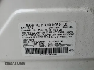 2018 Infiniti Q50 Sport with VIN JN1EV7AP5JM359885, listed as a Copart auction lot 49888835 with 121,198 mi miles and Salvage Title. Bid and sale history available at carsss.com. Image 14.