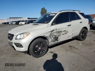 2015 Mercedes-Benz M with VIN 4JGDA5JB1FA601587, listed as a Copart auction lot 46361785 with 140,942 mi miles and Salvage Title. Bid and sale history available at carsss.com. Image 1.