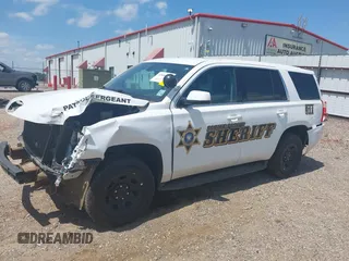 2020 Chevrolet Tahoe Commercial with VIN 1GNLCDECXLR154849, listed as a IAAI auction lot 42050778 with 124,771 mi miles and . Bid and sale history available at DreamBid. Image 2.