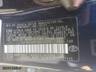 2022 Toyota Avalon Hybrid Limited with VIN 4T1DA1AB2NU011372, listed as a Copart auction lot 69942484 with 33,178 mi miles and Salvage Title. Bid and sale history available at carsss.com. Image 13.