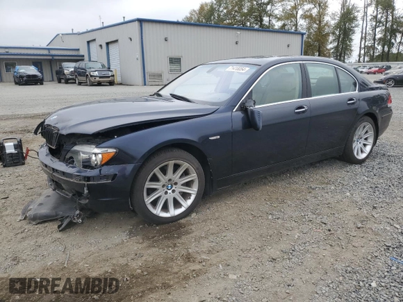 2006 BMW 7 Series 750i with VIN WBAHL83556DT02690, listed as a Copart auction lot 71418054 with 108,503 mi miles and Salvage Title. Bid and sale history available at carsss.com. Image 1.