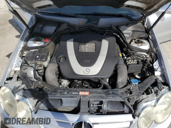 2007 Mercedes-Benz CLK 350 with VIN WDBTK56F27F208807, listed as a Copart auction lot 76954644 with 95,775 mi miles and Salvage Title. Bid and sale history available at DreamBid. Image 12.