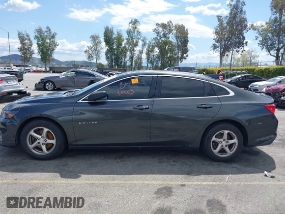 2017 Chevrolet Malibu LS with VIN 1G1ZB5ST6HF291854, listed as a IAAI auction lot 41831592 with Not Provided miles and . Bid and sale history available at DreamBid. Image 14.