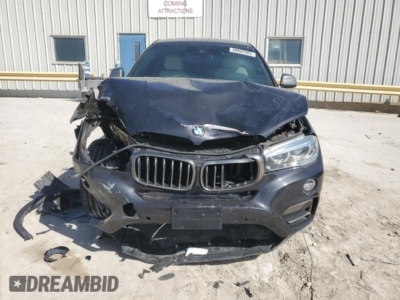 2018 BMW X6 xDrive35i with VIN 5UXKU2C51J0X49700, listed as a Copart auction lot 48802985 with 95,733 mi miles and Salvage Title. Bid and sale history available at carsss.com. Image 5.