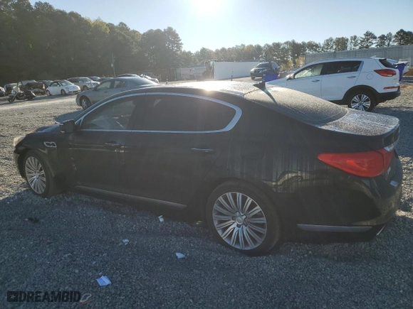 2015 Kia K900 Premium with VIN KNALU4D46F6027079, listed as a Copart auction lot 76315024 with 107,908 mi miles and Salvage Title. Bid and sale history available at carsss.com. Image 2.