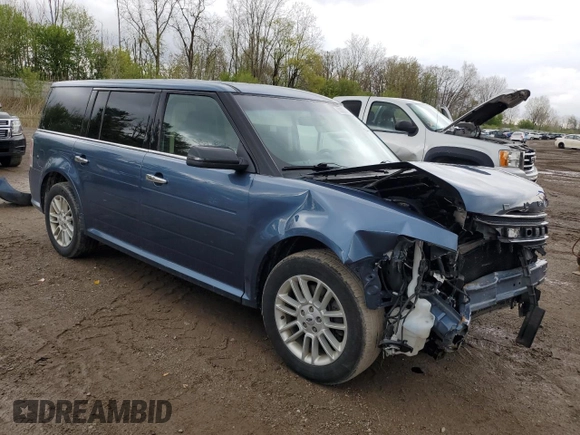 2019 Ford Flex SEL z VIN 2FMHK6C83KBA38465, wystawiony jako Copart lot #55235475 z przebiegiem 58 935 mil mil oraz Czysty tytuł • Clean title. Historia ofert i sprzedaży dostępna na DreamBid. Obrazek 4.