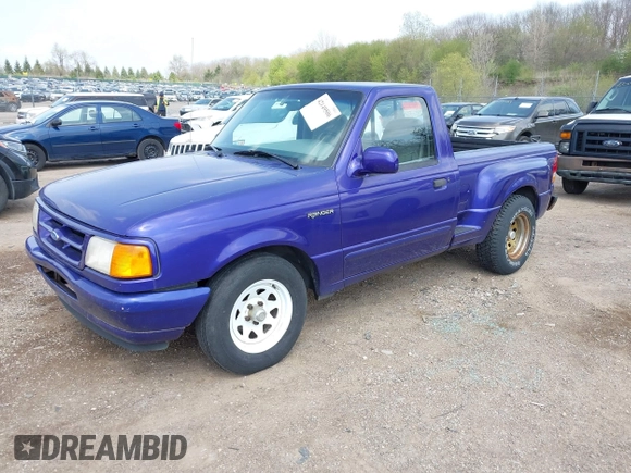 1997 Ford Ranger XLT with VIN 1FTCR10X1VPB20300, listed as a IAAI auction lot 42149506 with 153,656 mi miles. Bid and sale history available at carsss.com. Image 2.