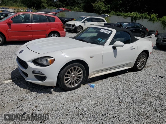 2017 FIAT 124 Spider Lusso with VIN JC1NFAEK0H0105957, listed as a Copart auction lot 65231365 with 131,062 mi miles and Clean title. Bid and sale history available at DreamBid. Image 1.