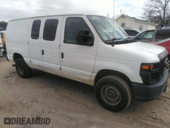 2011 Ford Econoline Cargo Commercial with VIN 1FTSE3EL2BDB29920, listed as a IAAI auction lot 41846856 with 295,174 mi miles. Bid and sale history available at carsss.com. Image 1.