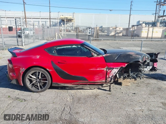 2022 Toyota GR Supra 3.0 with VIN WZ1DB0C01NW053500, listed as a IAAI auction lot 41657112 with 1 mi miles. Bid and sale history available at carsss.com. Image 13.