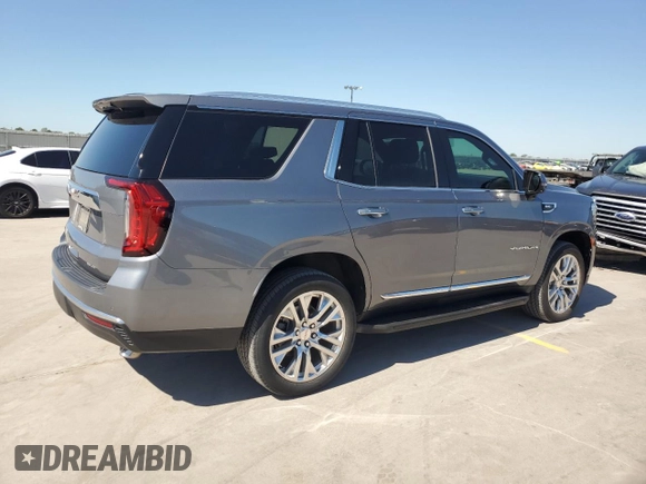 2021 GMC Yukon SLT with VIN 1GKS1BKD0MR157857, listed as a Copart auction lot 72684764 with 25,169 mi miles and Salvage Title. Bid and sale history available at carsss.com. Image 3.