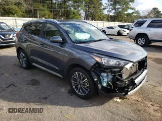 2019 Hyundai Tucson Sport with VIN KM8J33AL2KU972227, listed as a Copart auction lot 44172755 with 76,720 mi miles and Salvage Title. Bid and sale history available at carsss.com. Image 4.