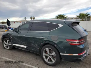 2023 Genesis GV80 with VIN KMUHCESC5PU137756, listed as a Copart auction lot 81332203 with 2,984 mi miles and Salvage title. Bid and sale history available at DreamBid. Image 2.