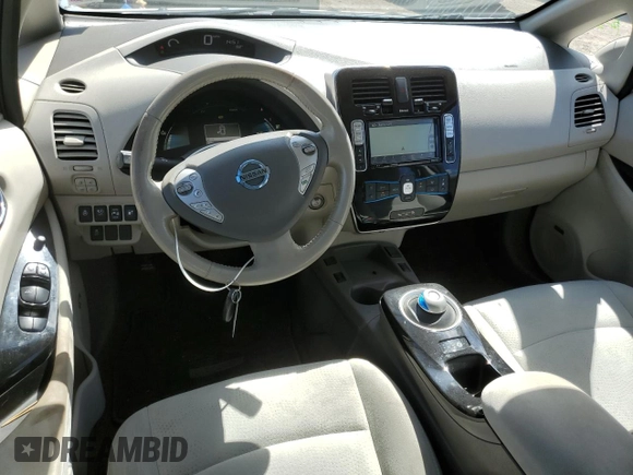 2016 Nissan LEAF S with VIN 1N4BZ0CP8GC309303, listed as a Copart auction lot 71100714 with 35,129 mi miles and Salvage Title. Bid and sale history available at carsss.com. Image 8.