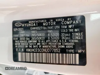 2022 Genesis GV80 с VIN KMUHCESC0NU077852, выставлен на аукционе Copart как лот 53246045 с пробегом 27 400 миль миль и Списание • Salvage title. История ставок и продаж доступна на DreamBid. Изображение 13.