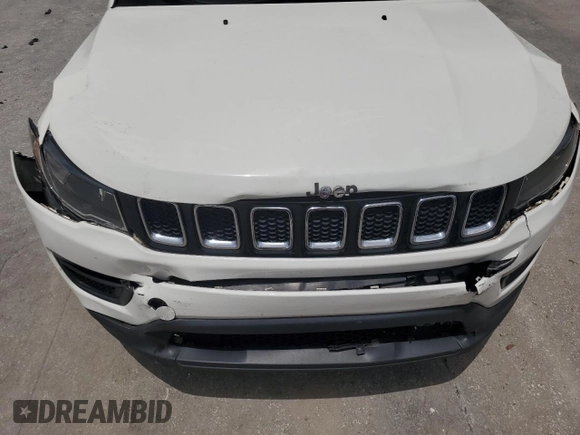 2018 Jeep Compass Sport with VIN 3C4NJCAB1JT461958, listed as a Copart auction lot 59567105 with 181,632 mi miles and Salvage title. Bid and sale history available at DreamBid. Image 12.