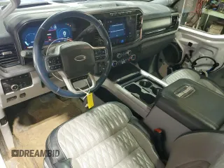 2024 Ford F-350 XL with VIN 1FT8W3BM0REC88847, listed as a Copart auction lot 59127545 with 22,115 mi miles and Salvage title. Bid and sale history available at DreamBid. Image 8.