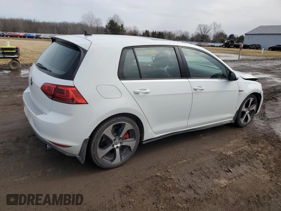 2016 Volkswagen Golf GTI SE w/Performance Pkg with VIN 3VW547AUXGM015744, listed as a Copart auction lot 47677445 with 130,490 mi miles and Salvage Title. Bid and sale history available at carsss.com. Image 3.