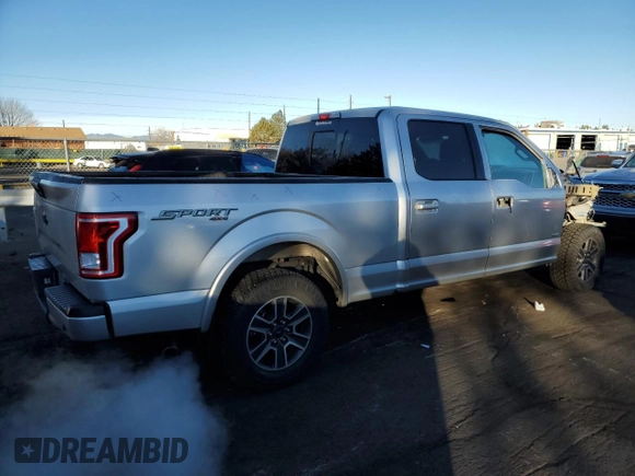 2017 Ford F-150 XL with VIN 1FTFW1EGXHKC98531, listed as a Copart auction lot 83644384 with 110,138 mi miles and Salvage Title. Bid and sale history available at carsss.com. Image 3.