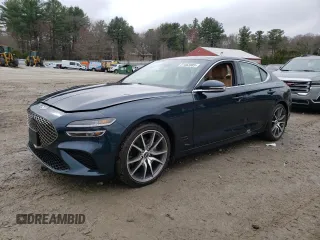 2022 Genesis G70 2.0T with VIN KMTG34TA3NU087864, listed as a Copart auction lot 51462885 with 20,213 mi miles and Salvage title. Bid and sale history available at DreamBid. Image 1.