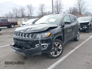 2018 Jeep Compass Limited with VIN 3C4NJDCB8JT307296, listed as a IAAI auction lot 41747374 with 110,499 mi miles. Bid and sale history available at carsss.com. Image 2.