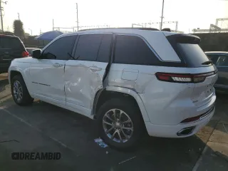 2023 Jeep Grand Cherokee Overland with VIN 1C4RJHDG8PC502208, listed as a Copart auction lot 86927734 with 53,732 mi miles and Salvage title. Bid and sale history available at DreamBid. Image 2.