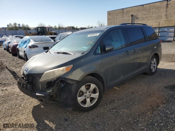 2011 Toyota Sienna LE AAS with VIN 5TDKK3DC7BS037460, listed as a Copart auction lot 43689535 with 329,163 mi miles and Salvage Title. Bid and sale history available at carsss.com. Image 1.
