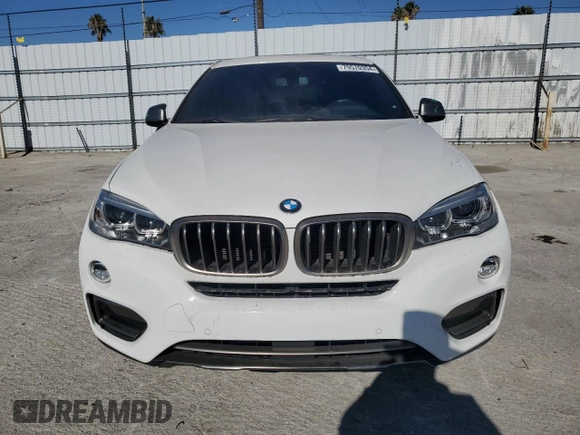 2017 BMW X6 sDrive35i with VIN 5UXKU0C50H0F99774, listed as a Copart auction lot 79570354 with 56,086 mi miles and Salvage Title. Bid and sale history available at carsss.com. Image 5.