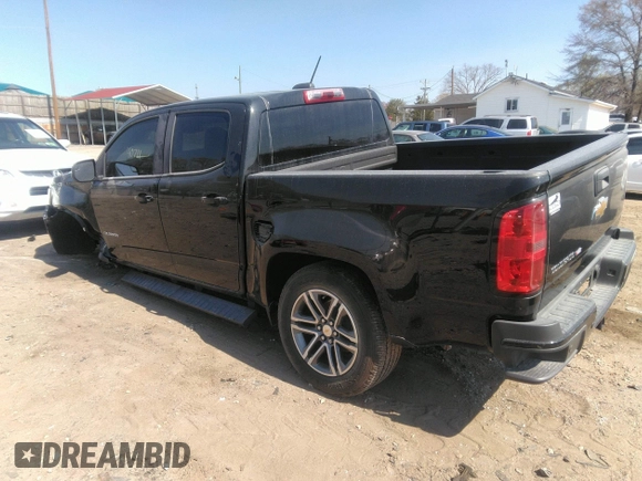 2020 Chevrolet Colorado 2WD Work Truck with VIN 1GCGSBEN7L1243070, listed as a IAAI auction lot 41890656 with 40,711 mi miles. Bid and sale history available at carsss.com. Image 3.