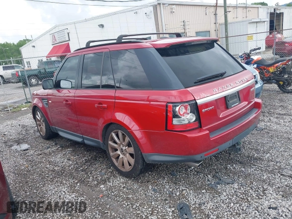 2012 Land Rover Range Rover Sport SC with VIN SALSH2E46CA748493, listed as a IAAI auction lot 42097851 with 57,676 mi miles and . Bid and sale history available at DreamBid. Image 3.