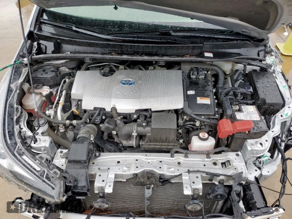 2021 Toyota Prius L Eco with VIN JTDKAMFU1M3142014, listed as a Copart auction lot 55038365 with 76,211 mi miles and Salvage title. Bid and sale history available at DreamBid. Image 11.