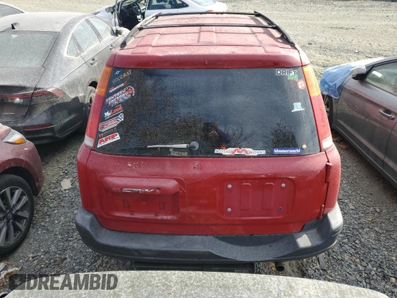 1997 Honda CR-V with VIN JHLRD1843VC018932, listed as a Copart auction lot 77965544 with 204,861 mi miles and Salvage Title. Bid and sale history available at carsss.com. Image 6.