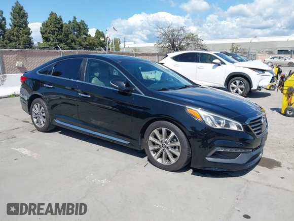 2016 Hyundai Sonata Sport with VIN 5NPE34AF8GH379592, listed as a IAAI auction lot 41964780 with 117,907 mi miles and . Bid and sale history available at DreamBid. Image 1.