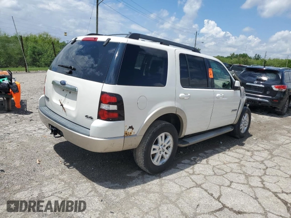 2008 Ford Explorer Eddie Bauer with VIN 1FMEU74E58UA58503, listed as a Copart auction lot 56788295 with 187,358 mi miles and Salvage title. Bid and sale history available at DreamBid. Image 3.