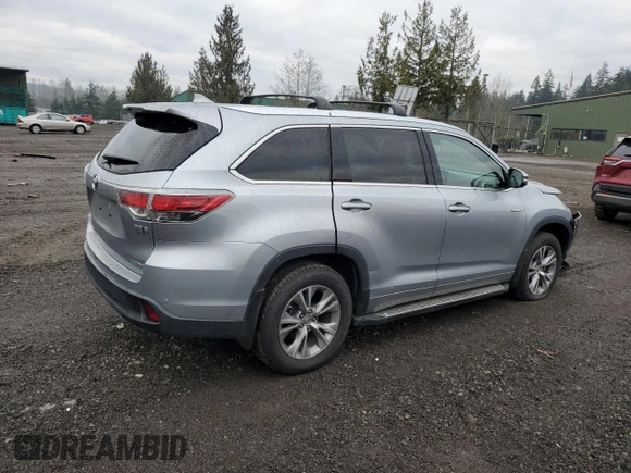2015 Toyota Highlander Hybrid Limited with VIN 5TDDCRFH1FS012786, listed as a Copart auction lot 88916045 with 55,717 mi miles and Salvage Title. Bid and sale history available at carsss.com. Image 3.