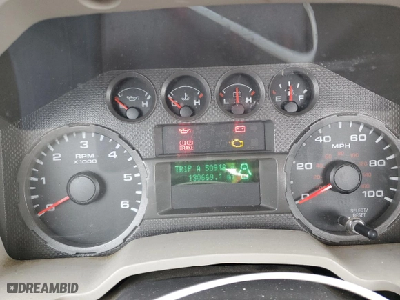 2010 Ford Super Duty F-250 SRW XL with VIN 1FTNF2B51AEB43682, listed as a Copart auction lot 84273174 with 130,669 mi miles and Salvage Title. Bid and sale history available at carsss.com. Image 9.