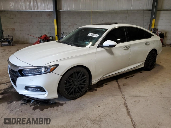 2019 Honda Accord Touring with VIN 1HGCV2F93KA005692, listed as a Copart auction lot 55985265 with 93,414 mi miles and Salvage title. Bid and sale history available at DreamBid. Image 1.