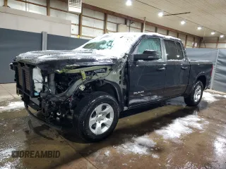 2025 Ram 1500 Big Horn with VIN 1C6SRFFP2SN581701, listed as a Copart auction lot 83298204 with 15,381 mi miles and Clean Title. Bid and sale history available at carsss.com. Image 1.