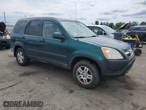 2002 Honda CR-V EX with VIN JHLRD78812C028697, listed as a Copart auction lot 65369455 with 129,041 mi miles and Salvage title. Bid and sale history available at DreamBid. Image 4.