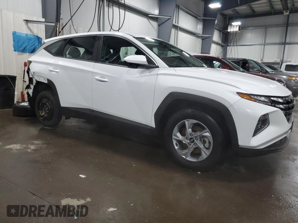 2022 Hyundai Tucson SE with VIN 5NMJACAE2NH034588, listed as a Copart auction lot 45341175 with 47,554 mi miles and Salvage Title. Bid and sale history available at carsss.com. Image 4.